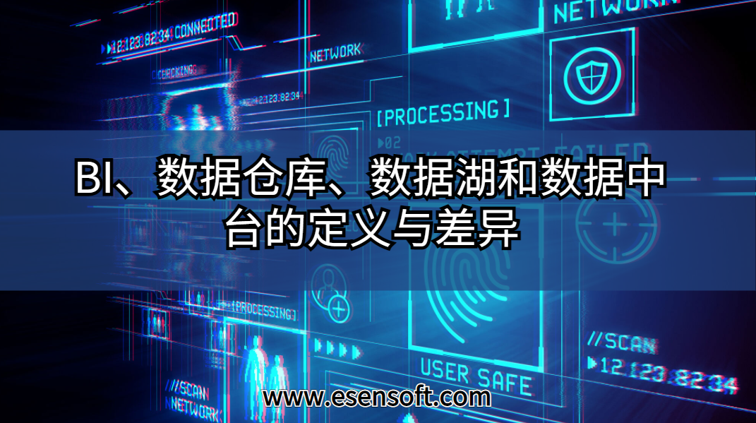 BI、数据仓库、数据湖和数据中台的定义与差异